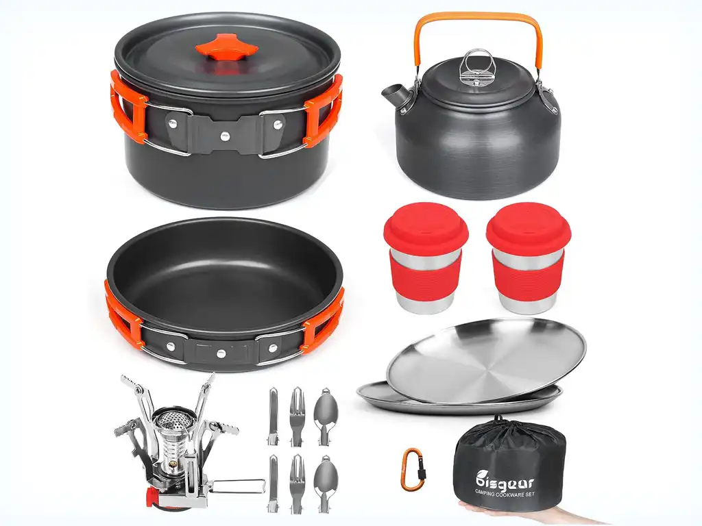 Bisgear Camping Cookware Mess Kit