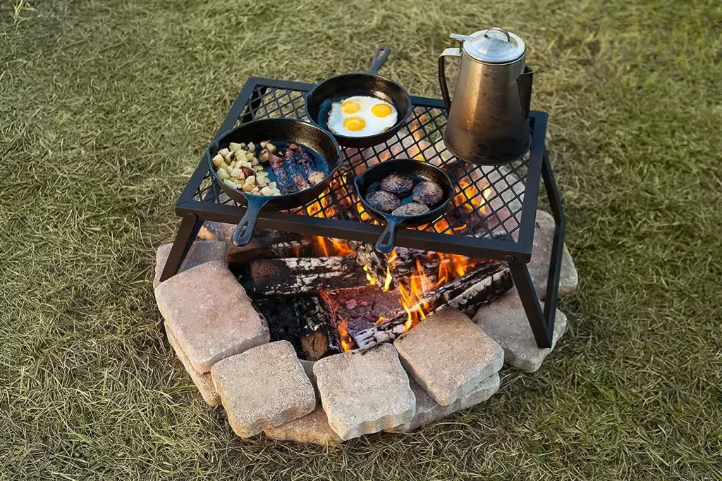 Portable Outdoor Folding Campfire Grill