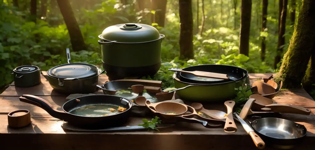 A Set of Campfire Cooking Kit