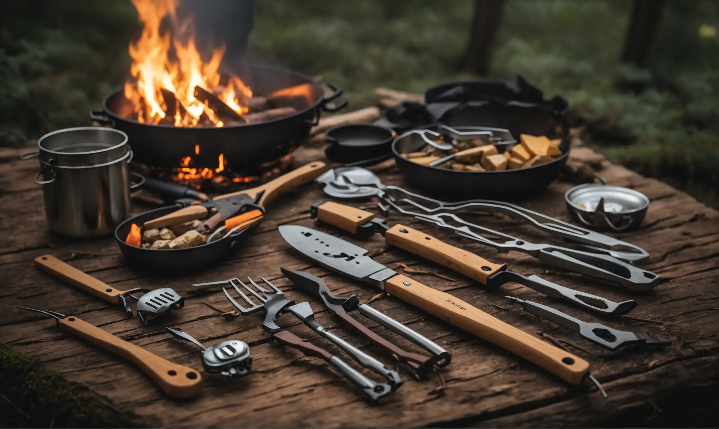 Multi-tools on campfire
