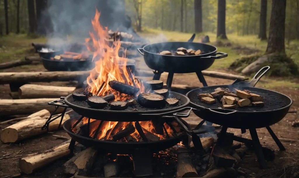 Wood vs Charcoal for campfire cooking